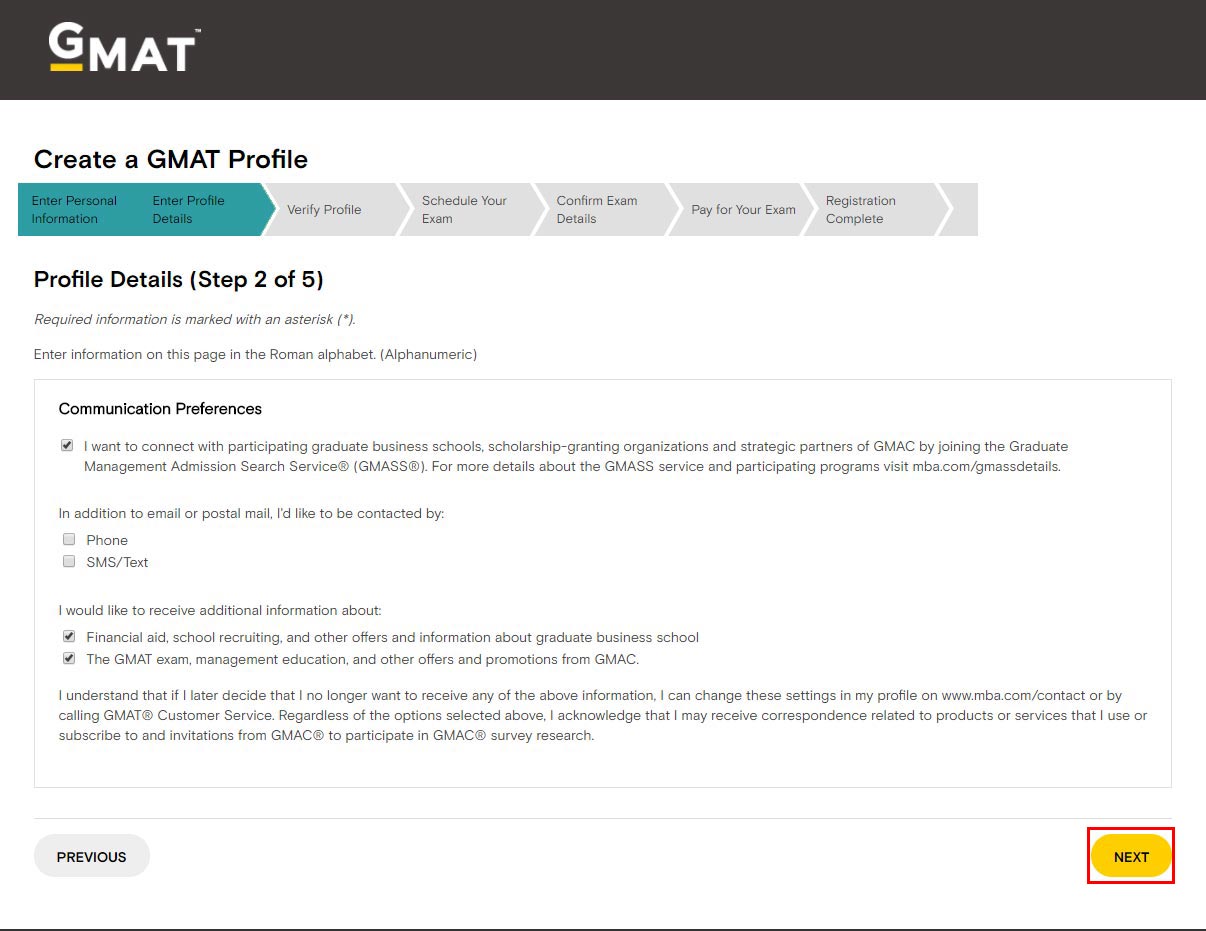 Vpayment| ثبت نام GMAT با کمترین کارمزد ، آنلاین ، فوری