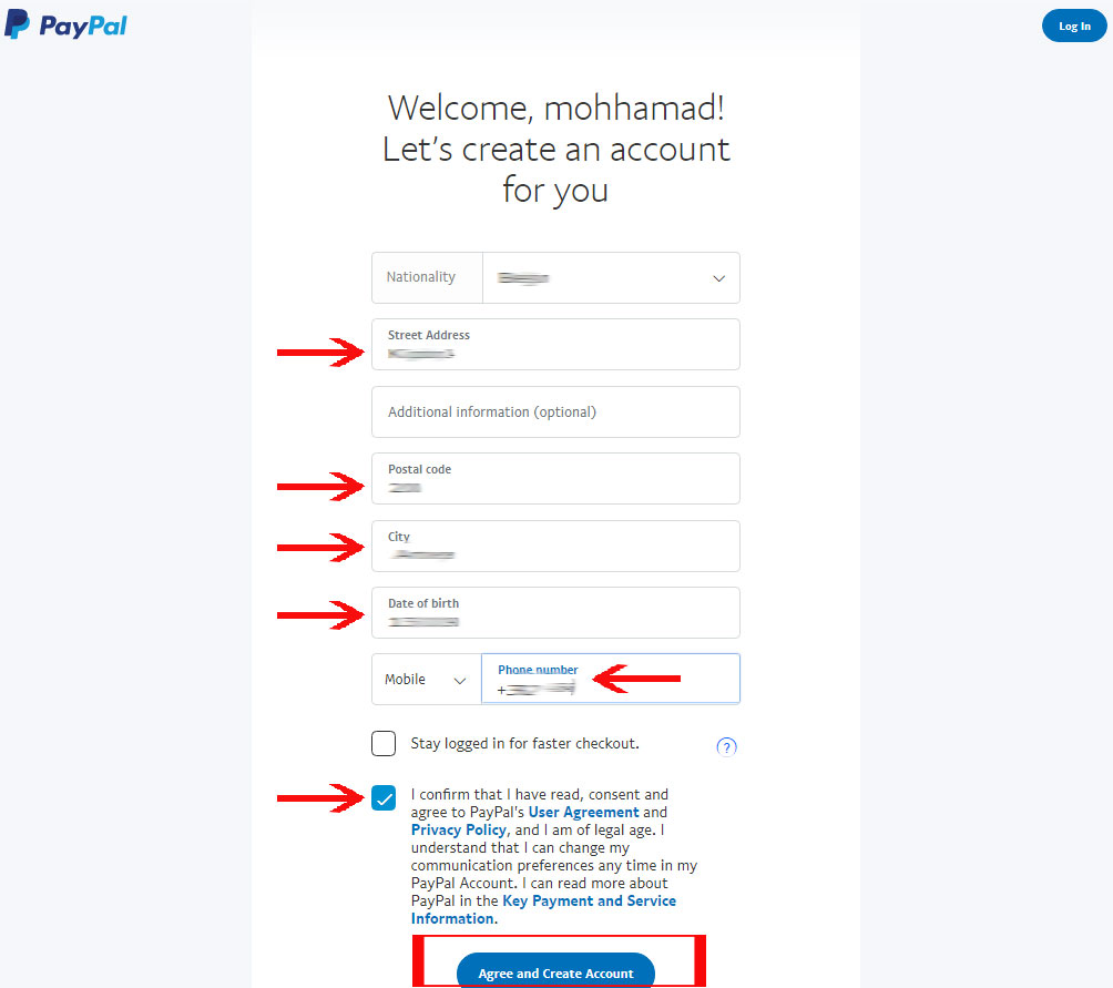 Vpayment | افتتاح حساب پی پال ، راهنمای ثبت نام PayPal
